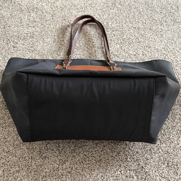 DOONEY and BOURKE Black Nylon Pocket Shopper Tote Bag XL - Picture 4 of 13